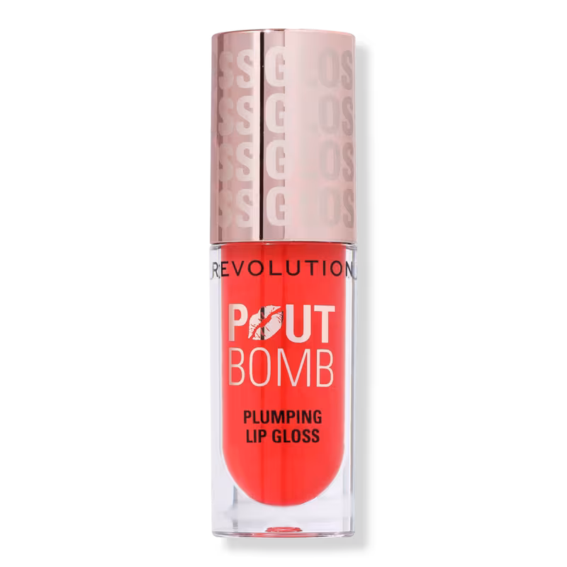 Revolution Pout Bomb Plumping Gloss - Cherry Sheer Red