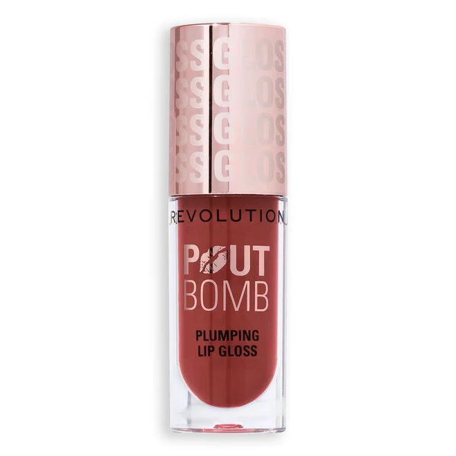 Revolution Pout Bomb Plumping Gloss - Cookie Warm Nude