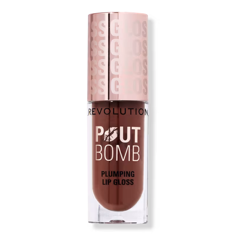 Revolution Pout Bomb Plumping Gloss - Espresso Cool Nude