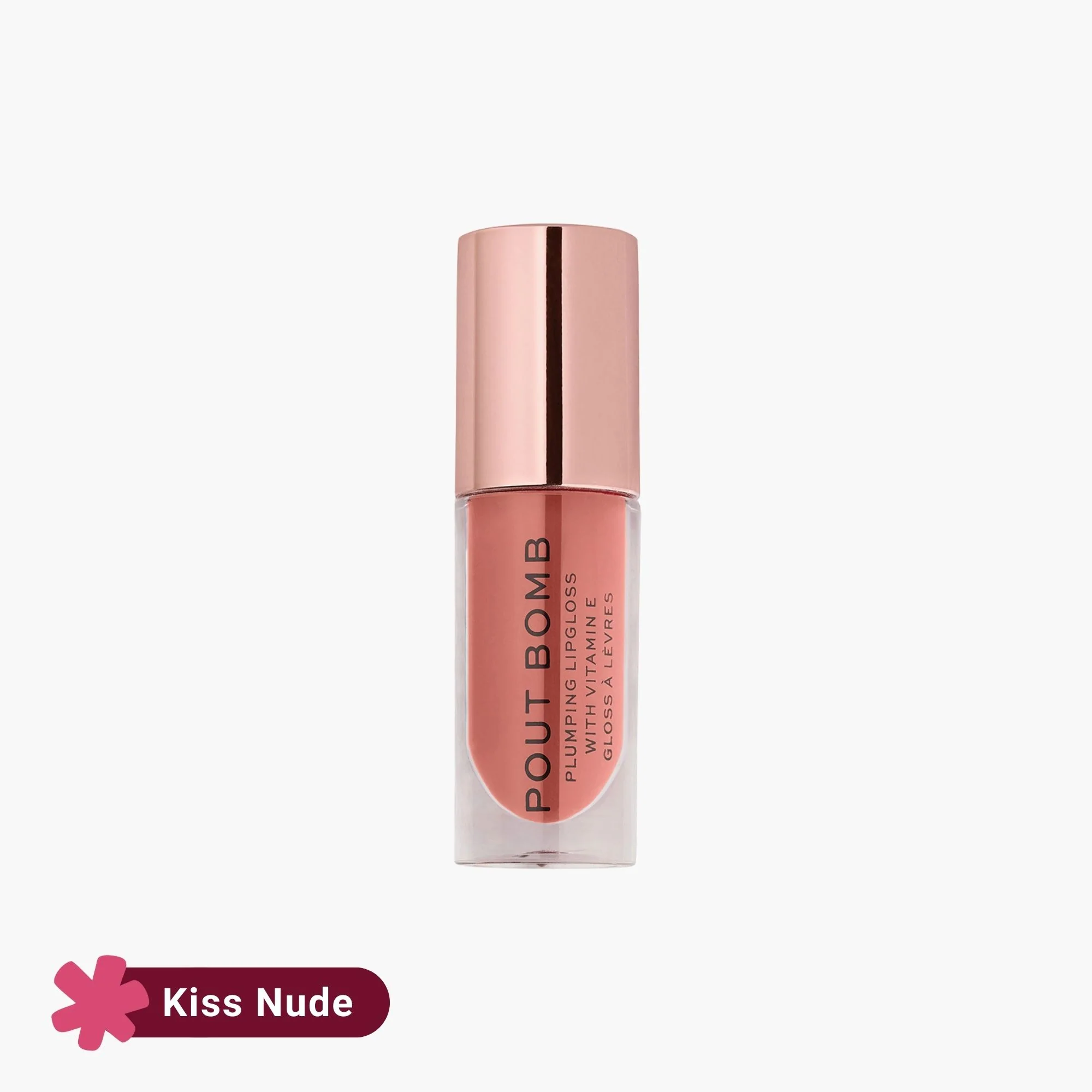 Revolution Pout Bomb Plumping Gloss - Kiss Nude